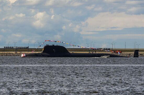 Russia Navy Day Rehearsal