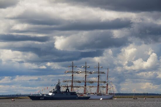 Russia Navy Day Rehearsal