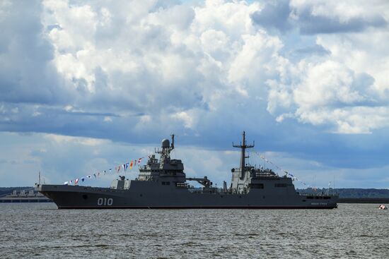 Russia Navy Day Rehearsal