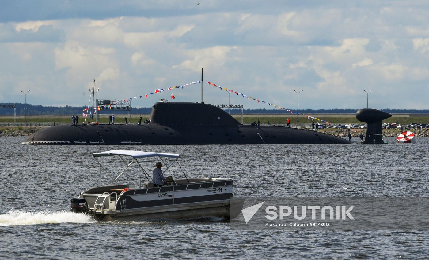 Russia Navy Day Rehearsal