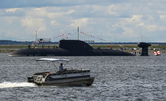 Russia Navy Day Rehearsal