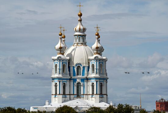 Russia Navy Day Rehearsal