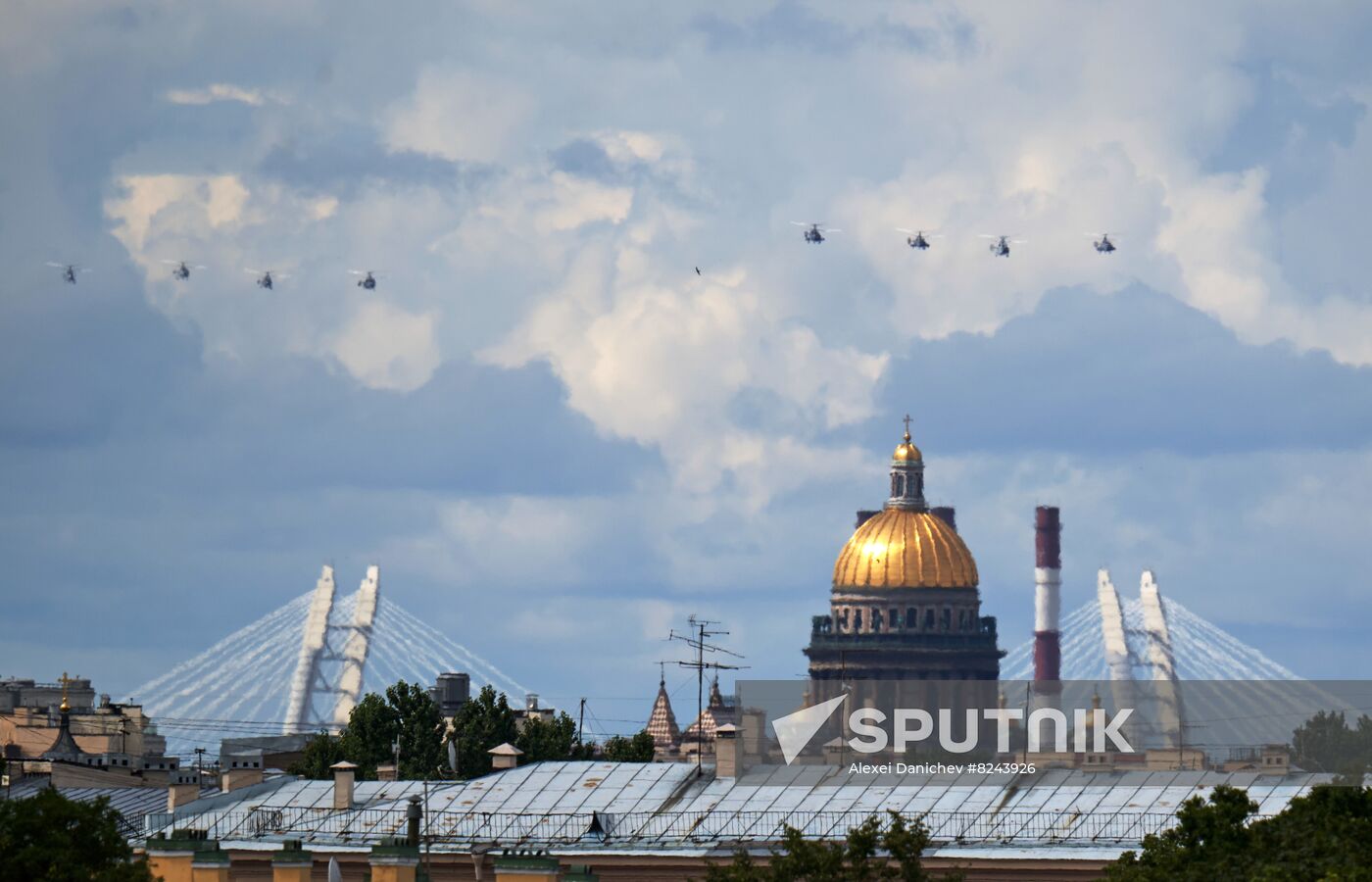 Russia Navy Day Rehearsal