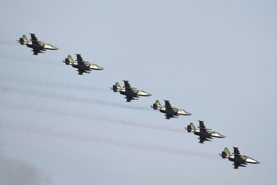 Russia Navy Day Rehearsal