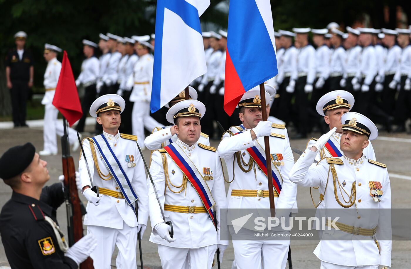 Russia Navy Day Rehearsal