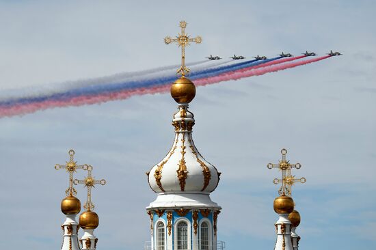 Russia Navy Day Rehearsal