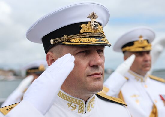 Russia Navy Day Rehearsal