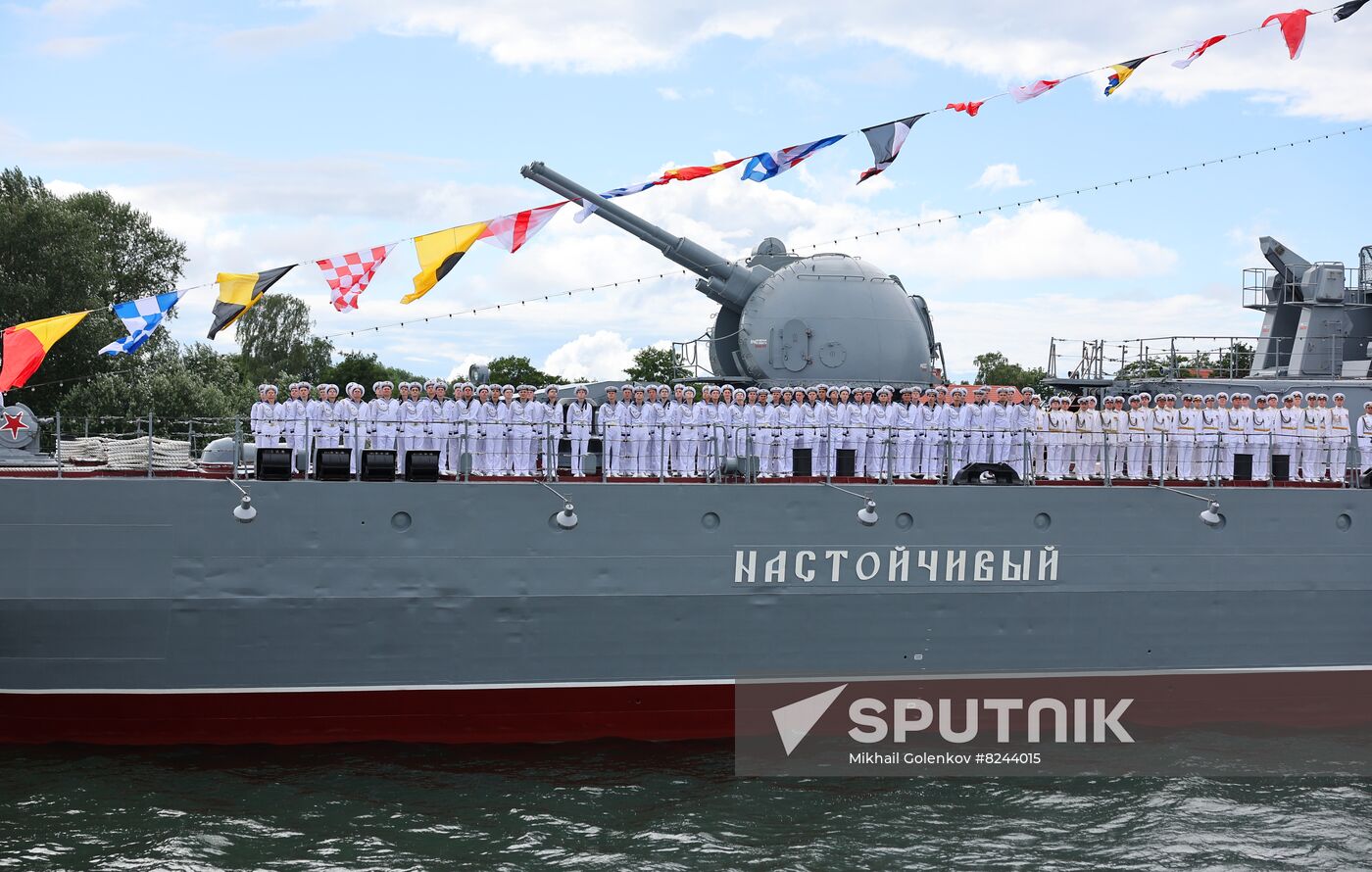 Russia Navy Day Rehearsal