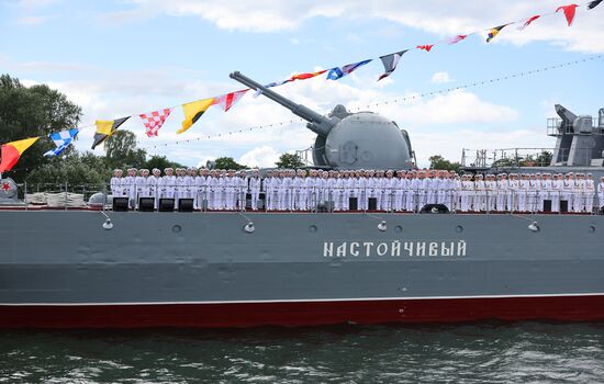 Russia Navy Day Rehearsal