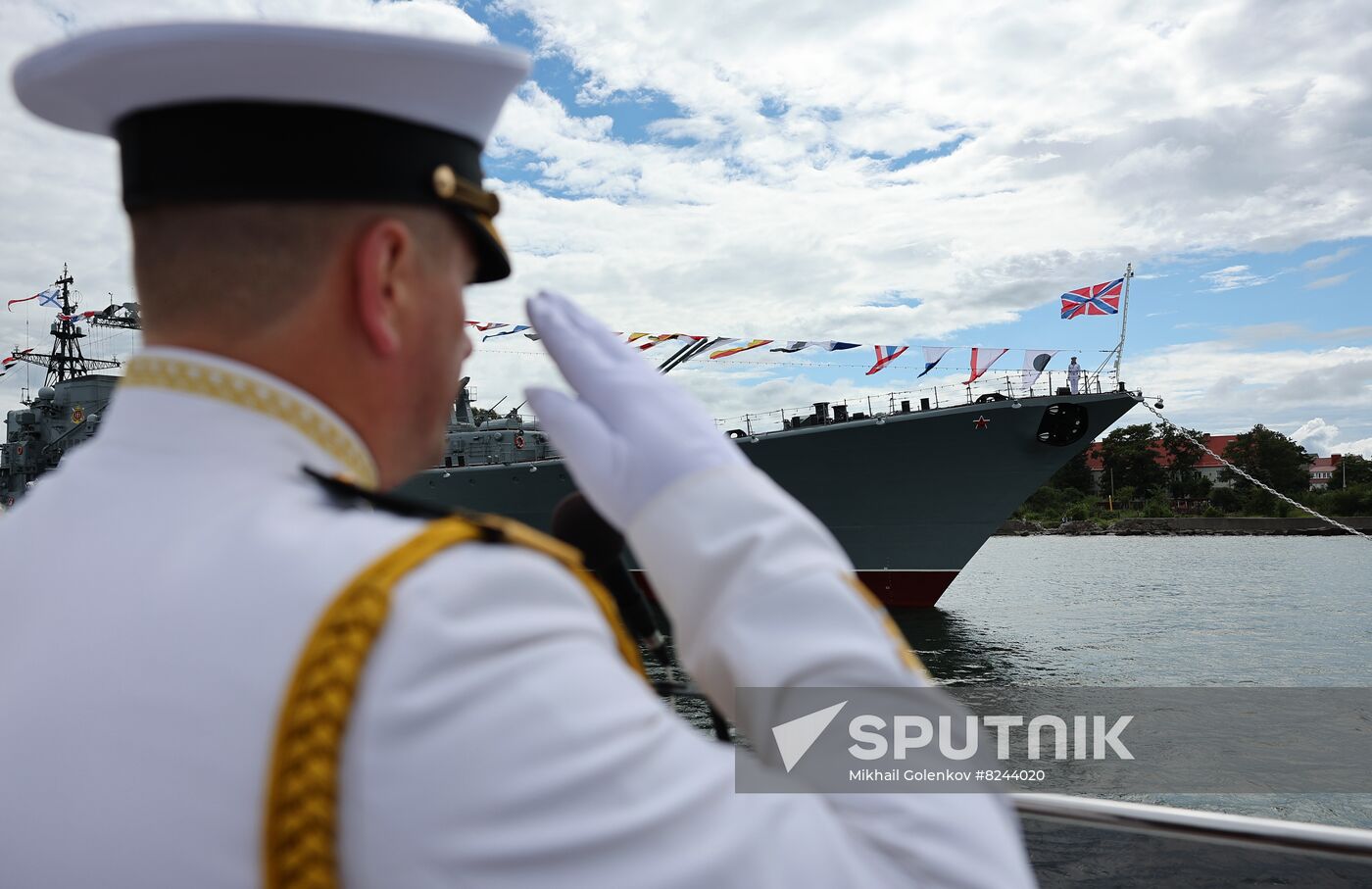 Russia Navy Day Rehearsal