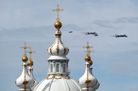 Russia Navy Day Rehearsal