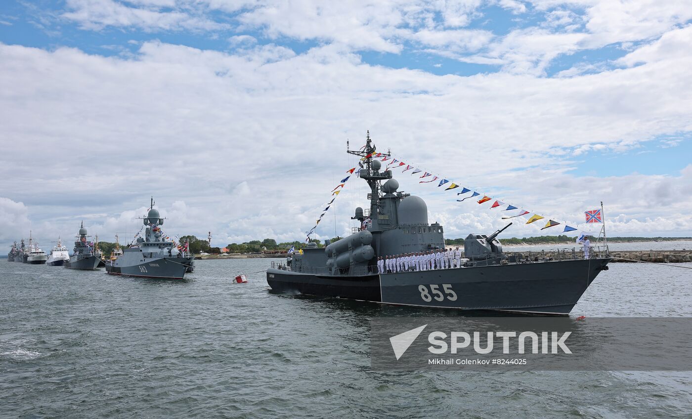 Russia Navy Day Rehearsal