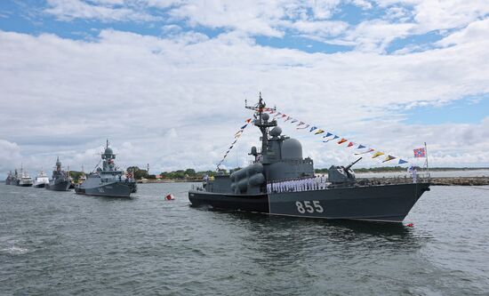Russia Navy Day Rehearsal