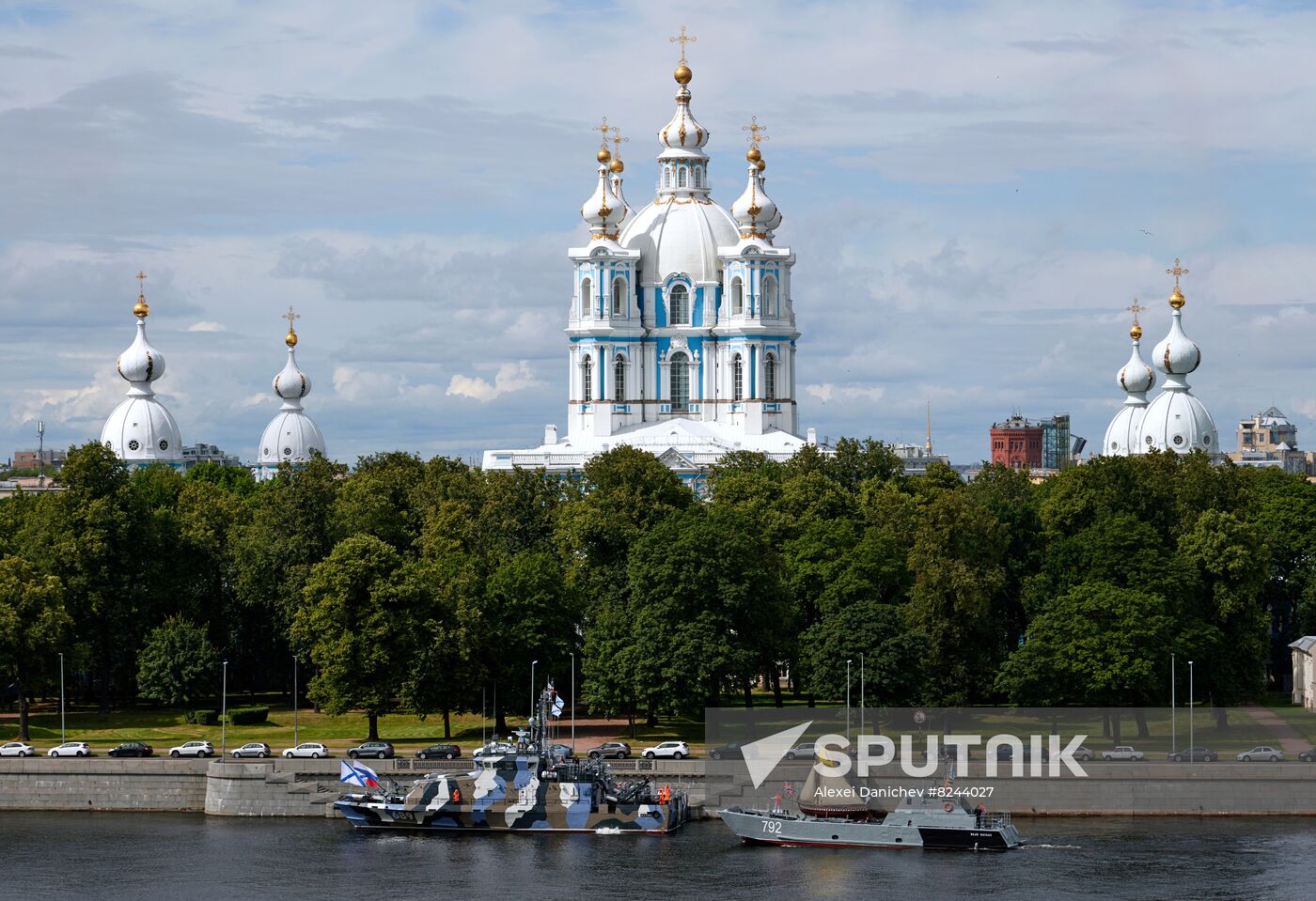 Russia Navy Day Rehearsal