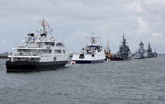 Russia Navy Day Rehearsal