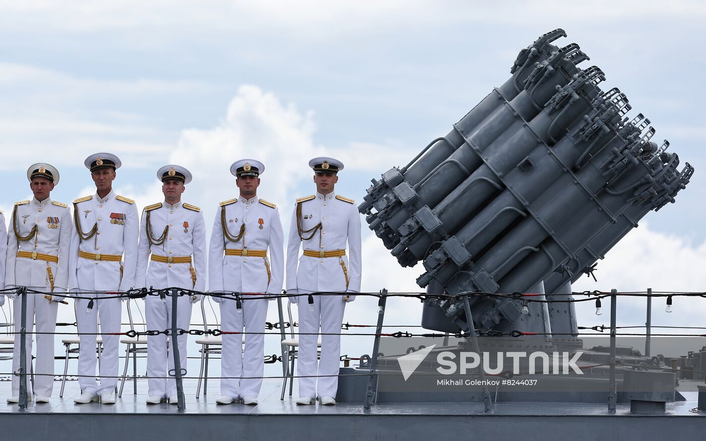 Russia Navy Day Rehearsal