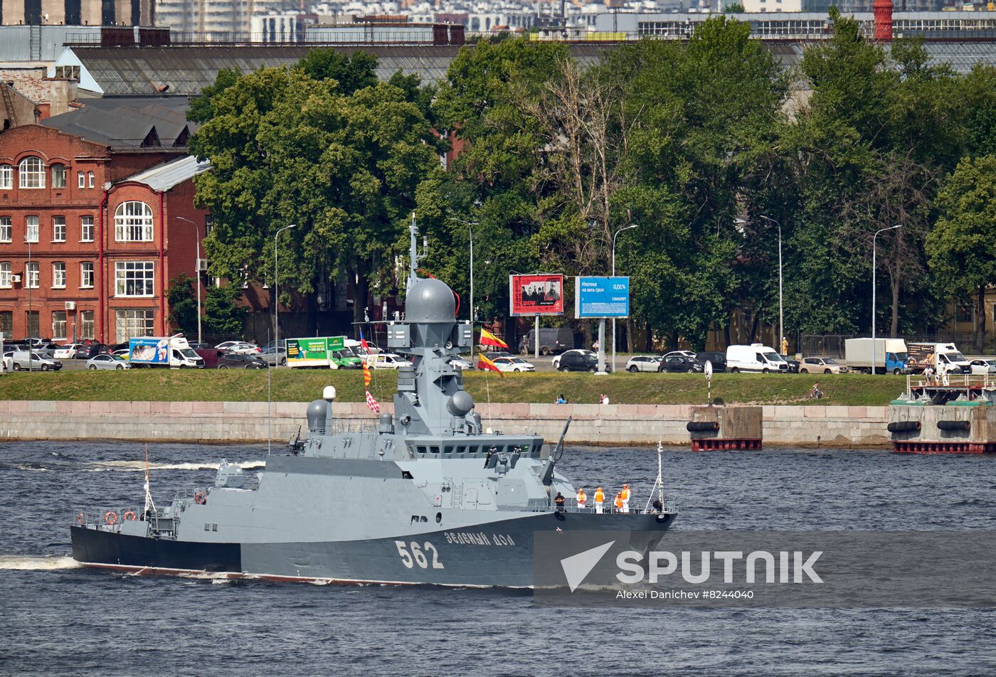 Russia Navy Day Rehearsal