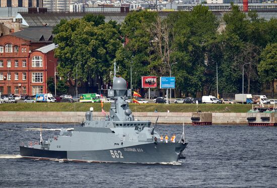 Russia Navy Day Rehearsal