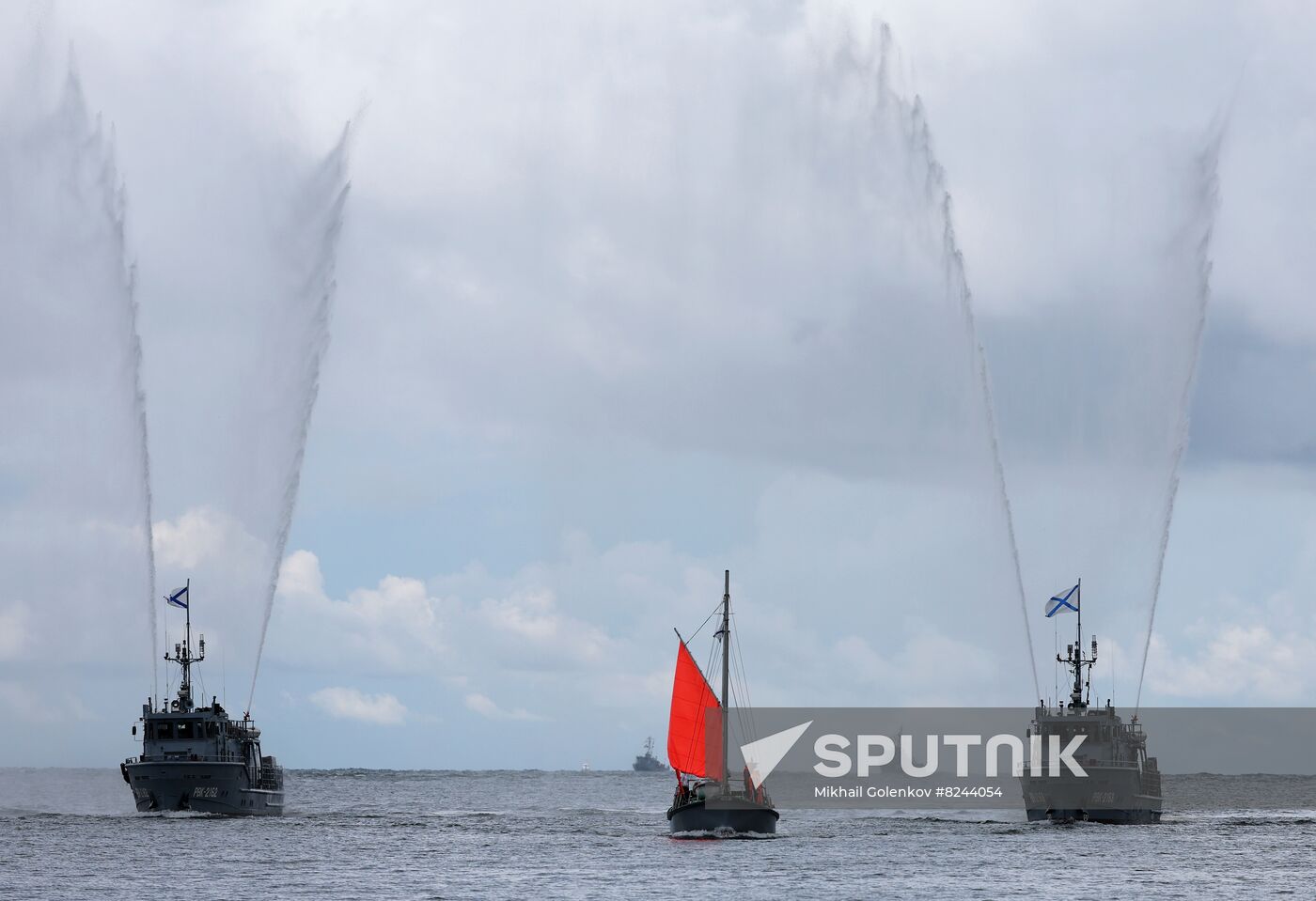 Russia Navy Day Rehearsal