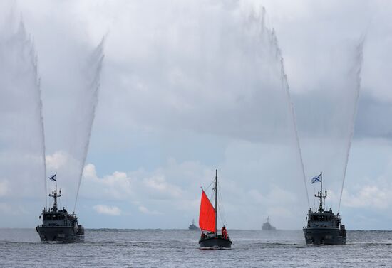 Russia Navy Day Rehearsal