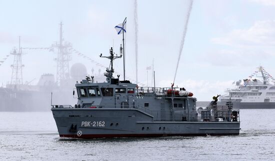 Russia Navy Day Rehearsal