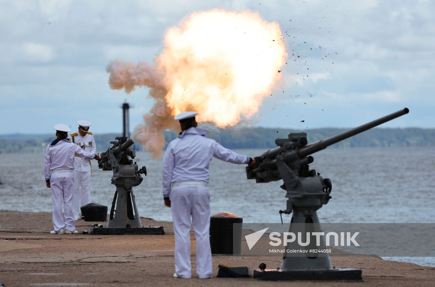 Russia Navy Day Rehearsal