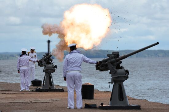 Russia Navy Day Rehearsal