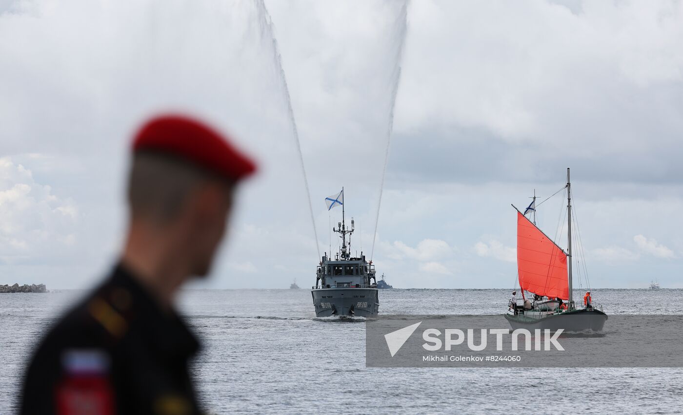 Russia Navy Day Rehearsal