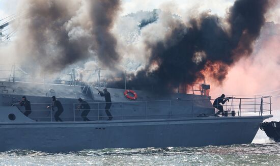 Russia Navy Day Rehearsal