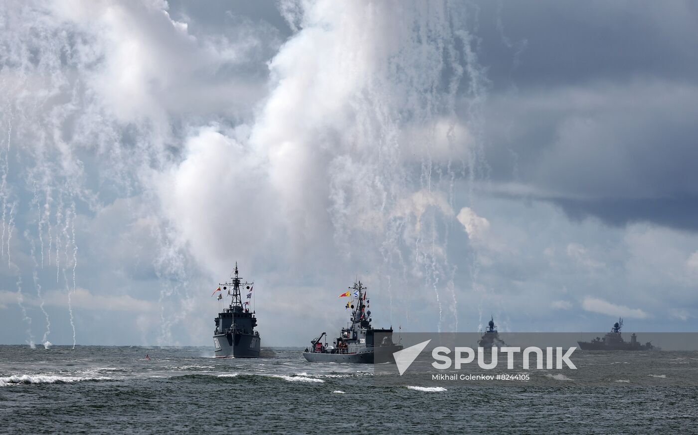 Russia Navy Day Rehearsal