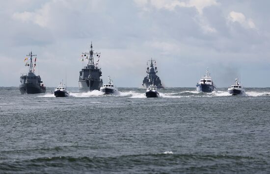 Russia Navy Day Rehearsal