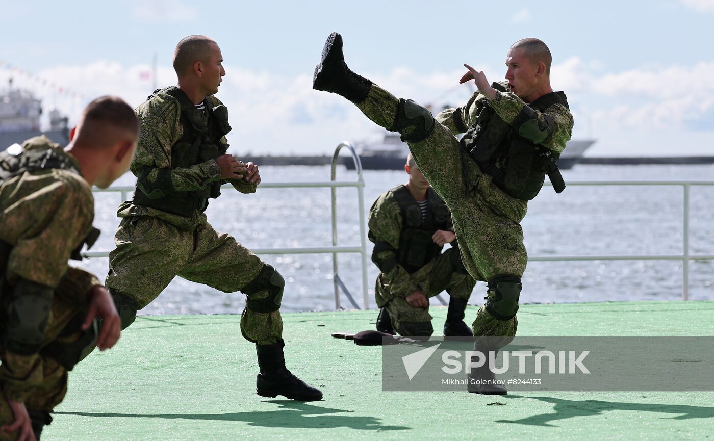 Russia Navy Day Rehearsal