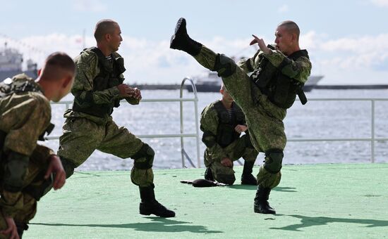 Russia Navy Day Rehearsal