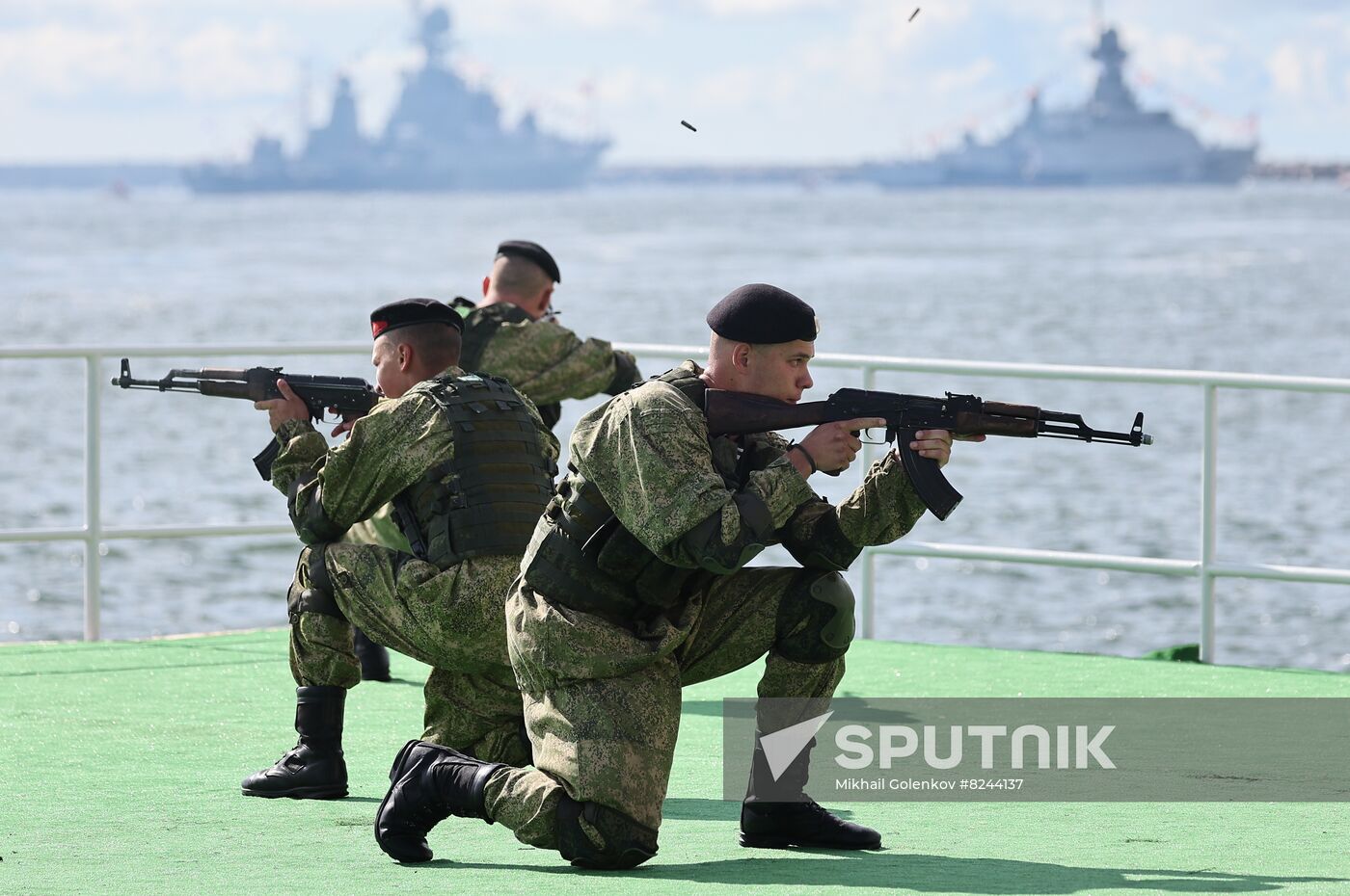 Russia Navy Day Rehearsal