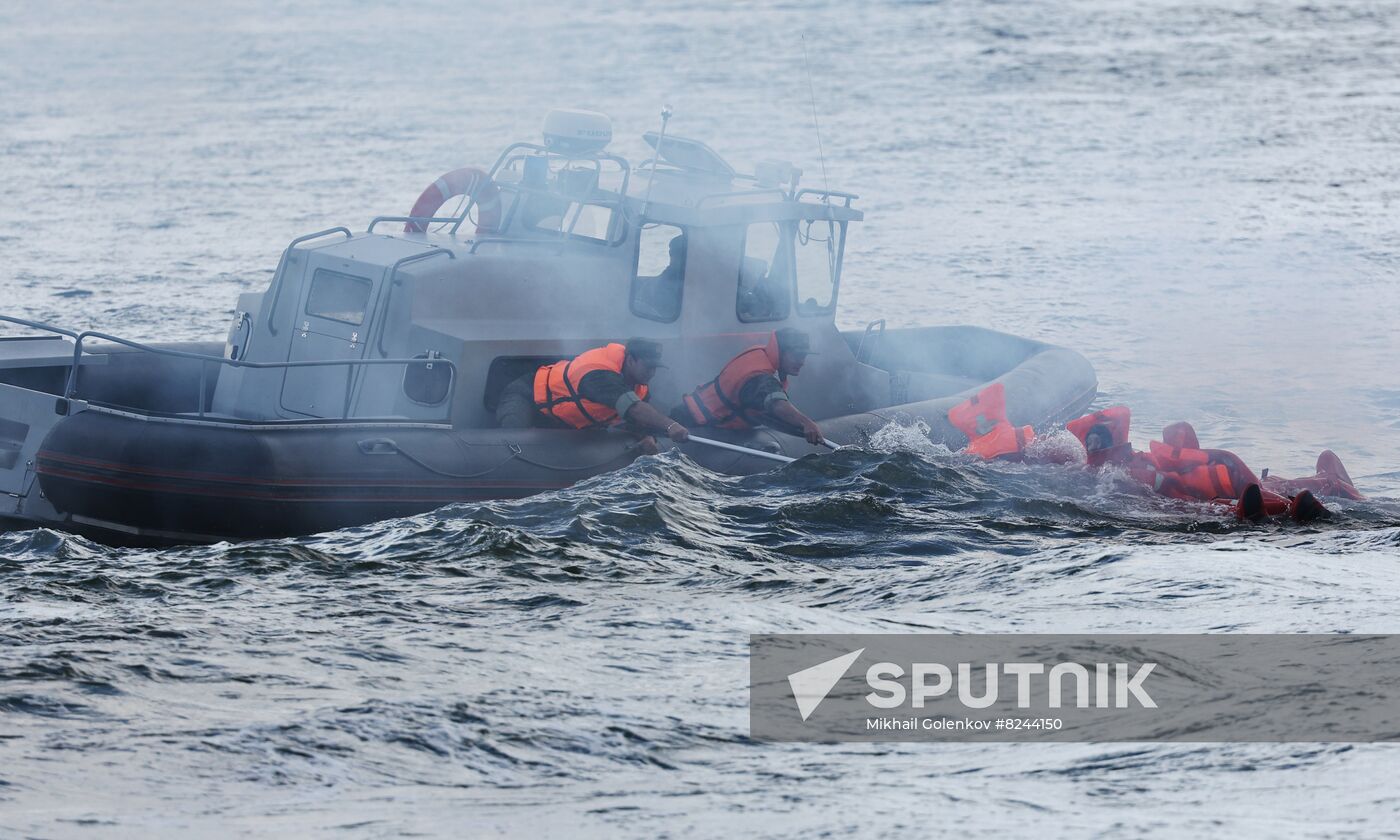 Russia Navy Day Rehearsal