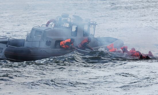 Russia Navy Day Rehearsal