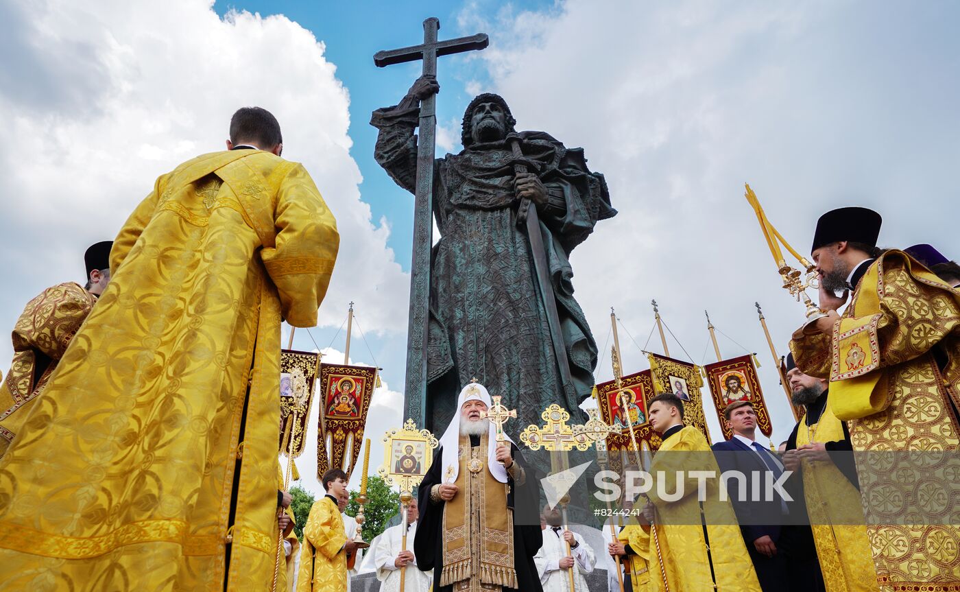 Russia Religion Patriarch Rus Baptism Day
