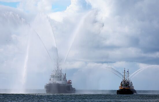 Russia Navy Day Rehearsal