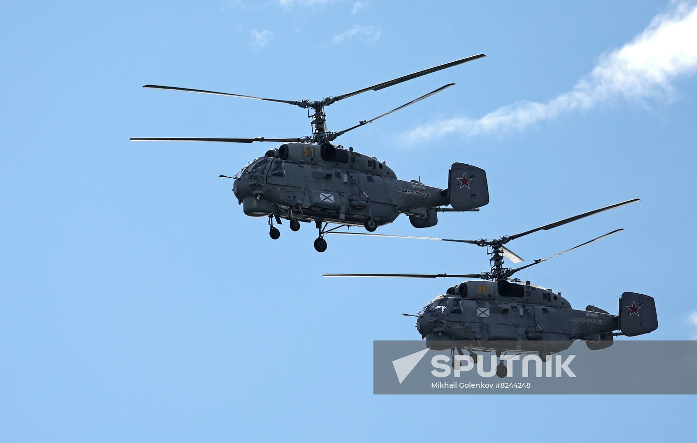 Russia Navy Day Rehearsal