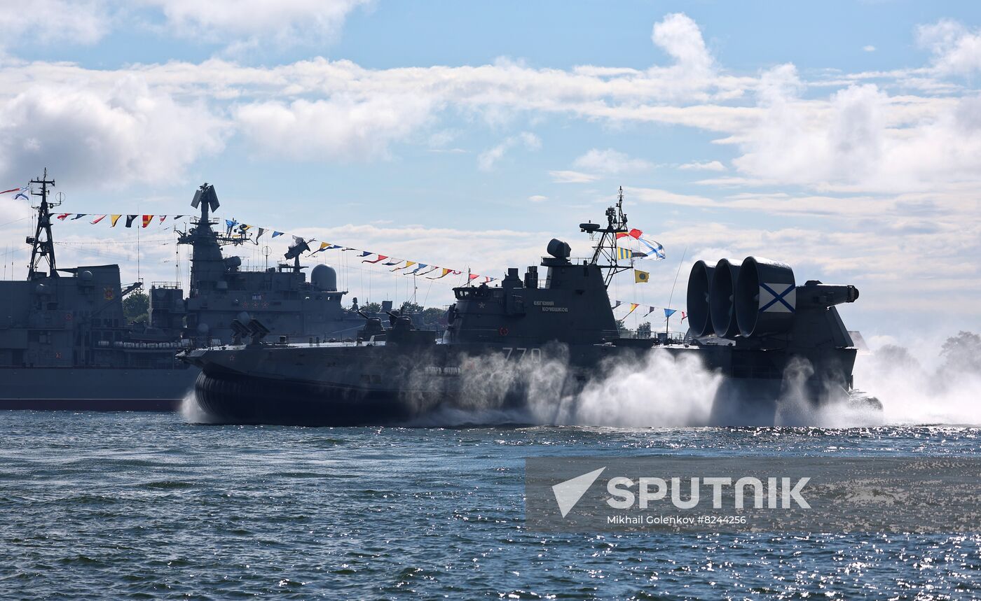 Russia Navy Day Rehearsal