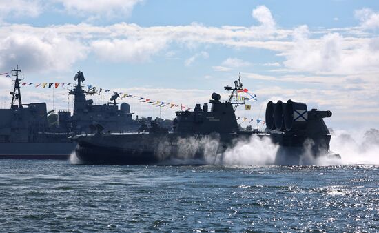 Russia Navy Day Rehearsal