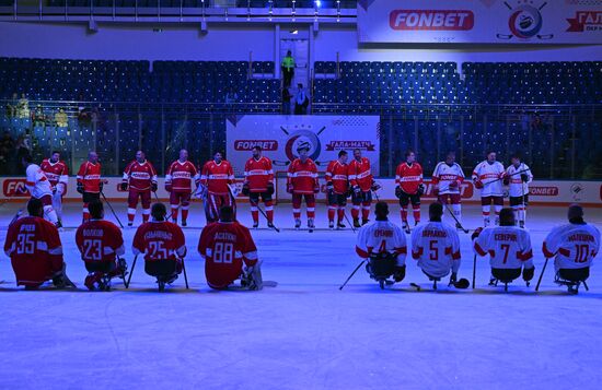 Russia Ice Hockey Paralympians Support Match