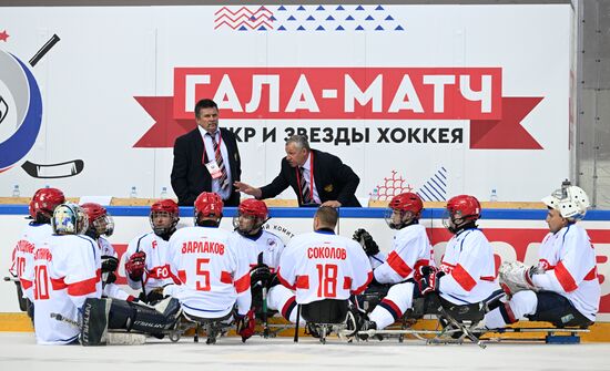 Russia Ice Hockey Paralympians Support Match