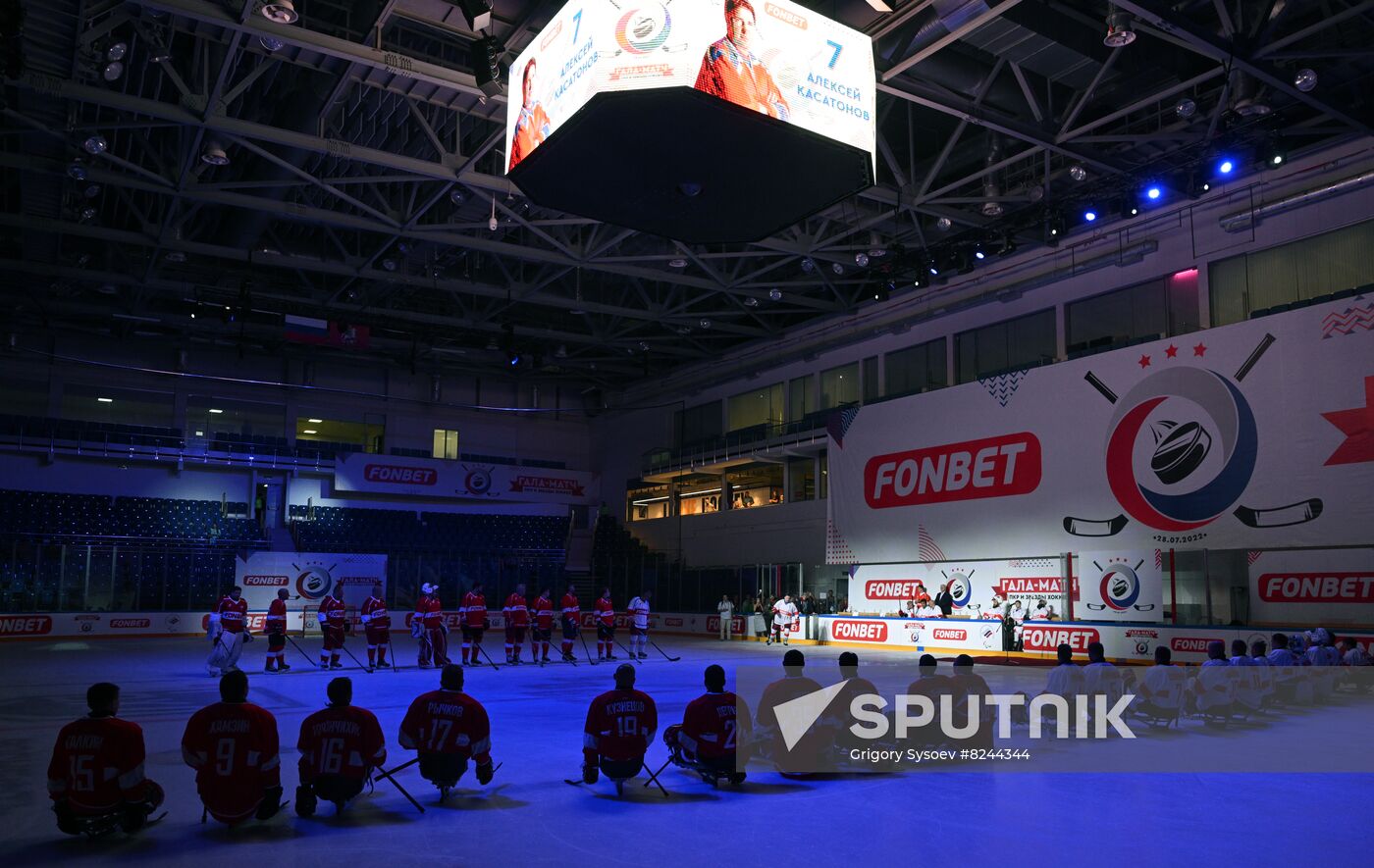 Russia Ice Hockey Paralympians Support Match