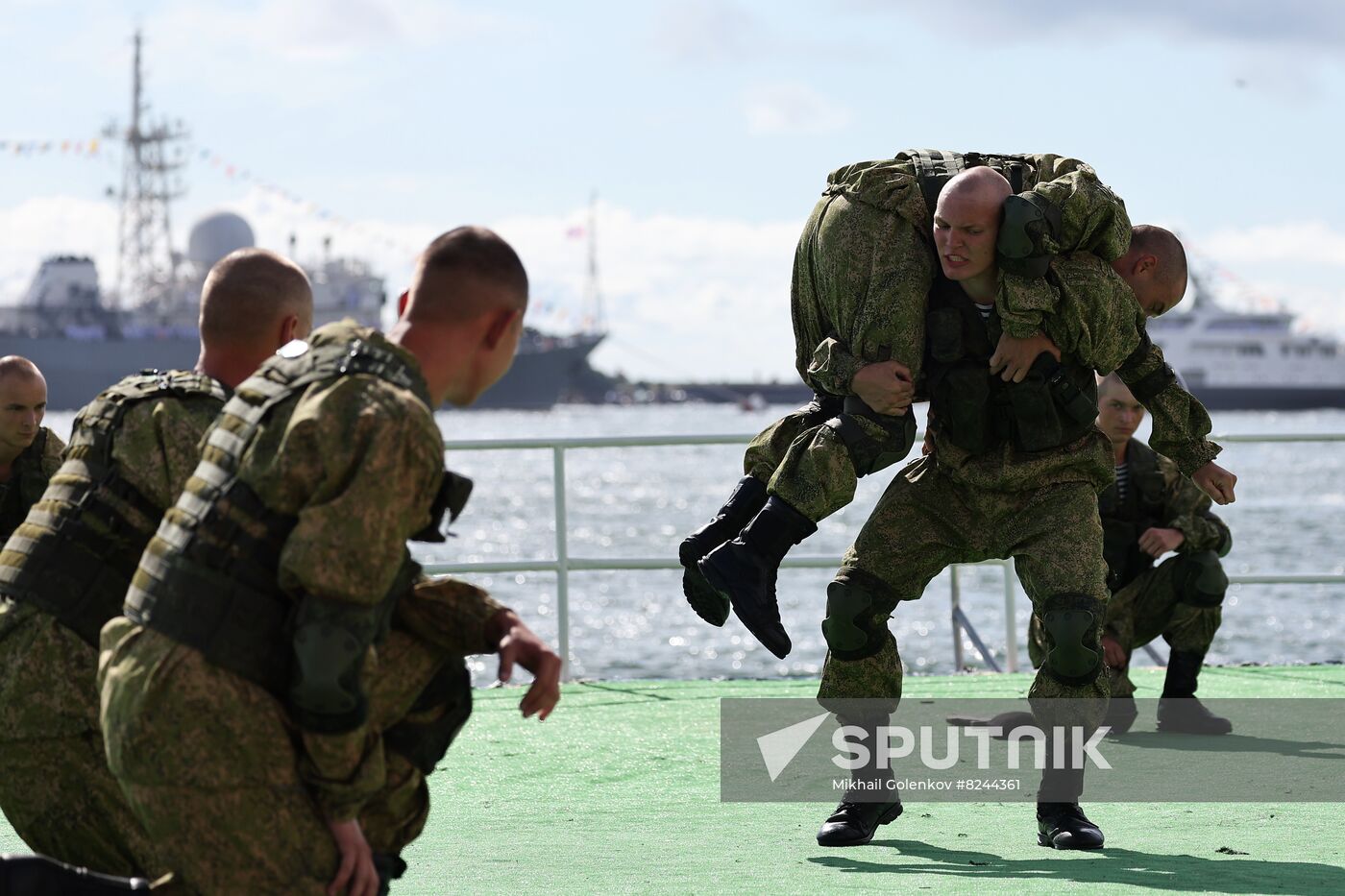 Russia Navy Day Rehearsal