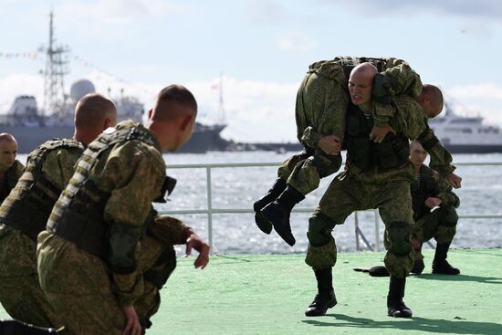 Russia Navy Day Rehearsal