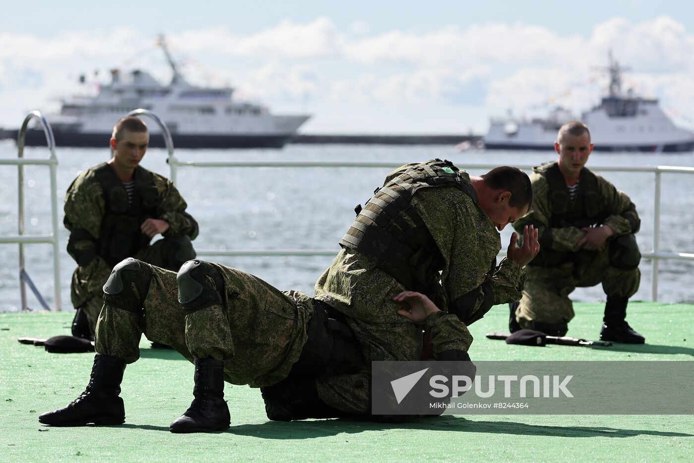 Russia Navy Day Rehearsal