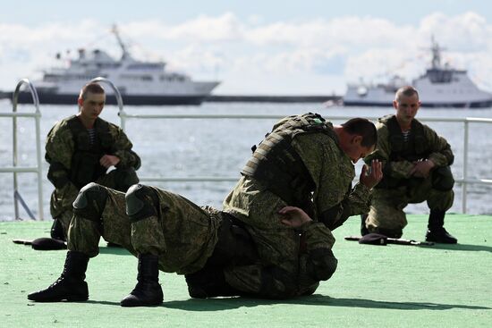 Russia Navy Day Rehearsal