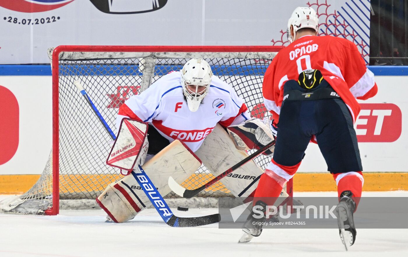 Russia Ice Hockey Paralympians Support Match