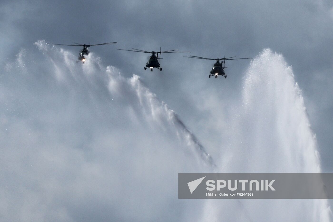 Russia Navy Day Rehearsal